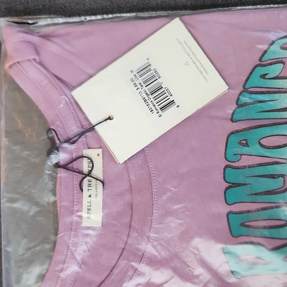 New Spell Designs El Romance Tank Lilac M Lavender Stevie Nicks Tee Singlet Top - Picture 9 of 14